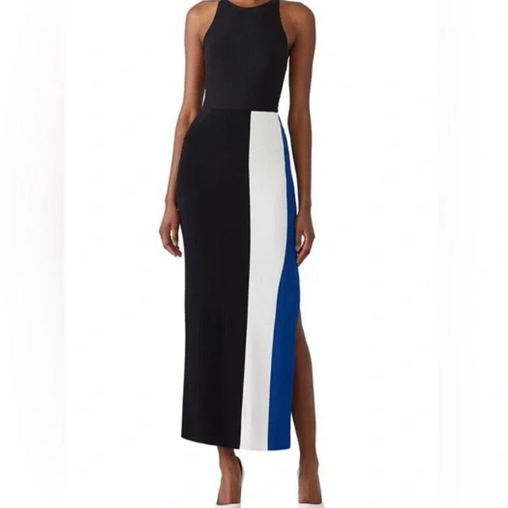 Solace London Striped Anais Skirt Colorblock Stretch Knit High Cut Size 6